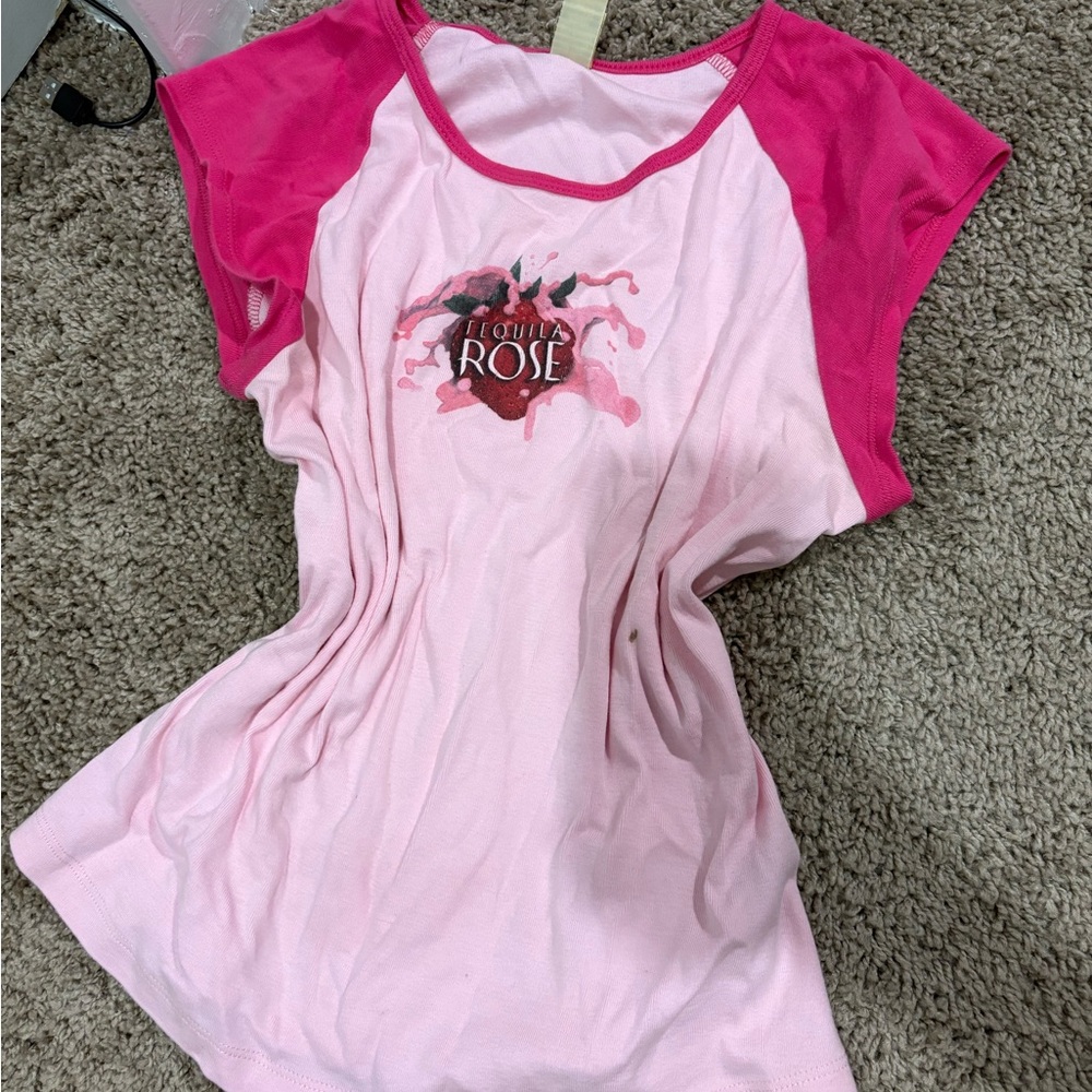 Kavio Pink Floral Graphic Tee